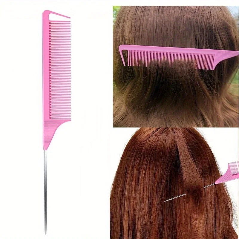 4/5pcs/Set Hair Loop Tool Set 2pcs French Braid Tool Loop 1pc Rat Tail Comb 1pc Elastic Hair Rubber Bands Remover Cutter