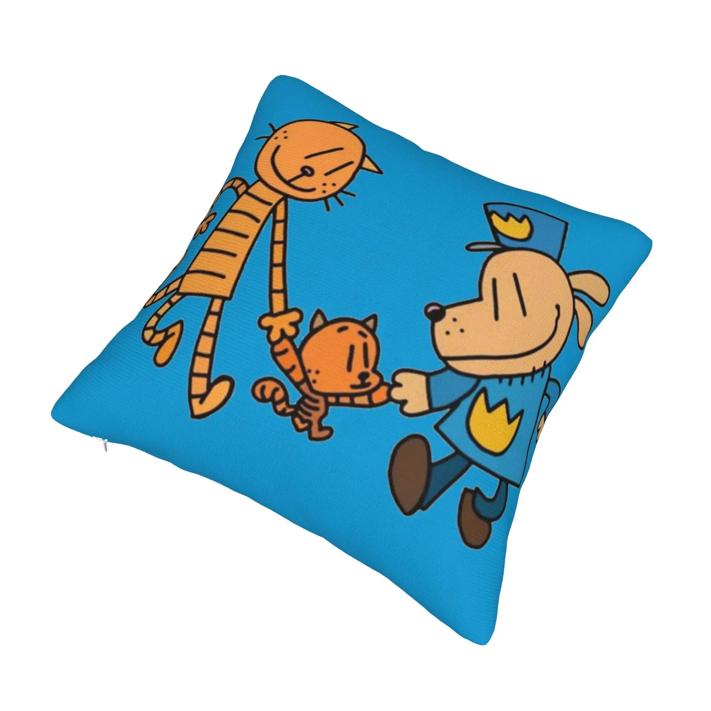 DogMan Petey the Cat x Dog Man Pillowcase Double-sided Printing Fabric Cushion Cover Decor  Pillow Case Cover Bed Zipper 40*40cm