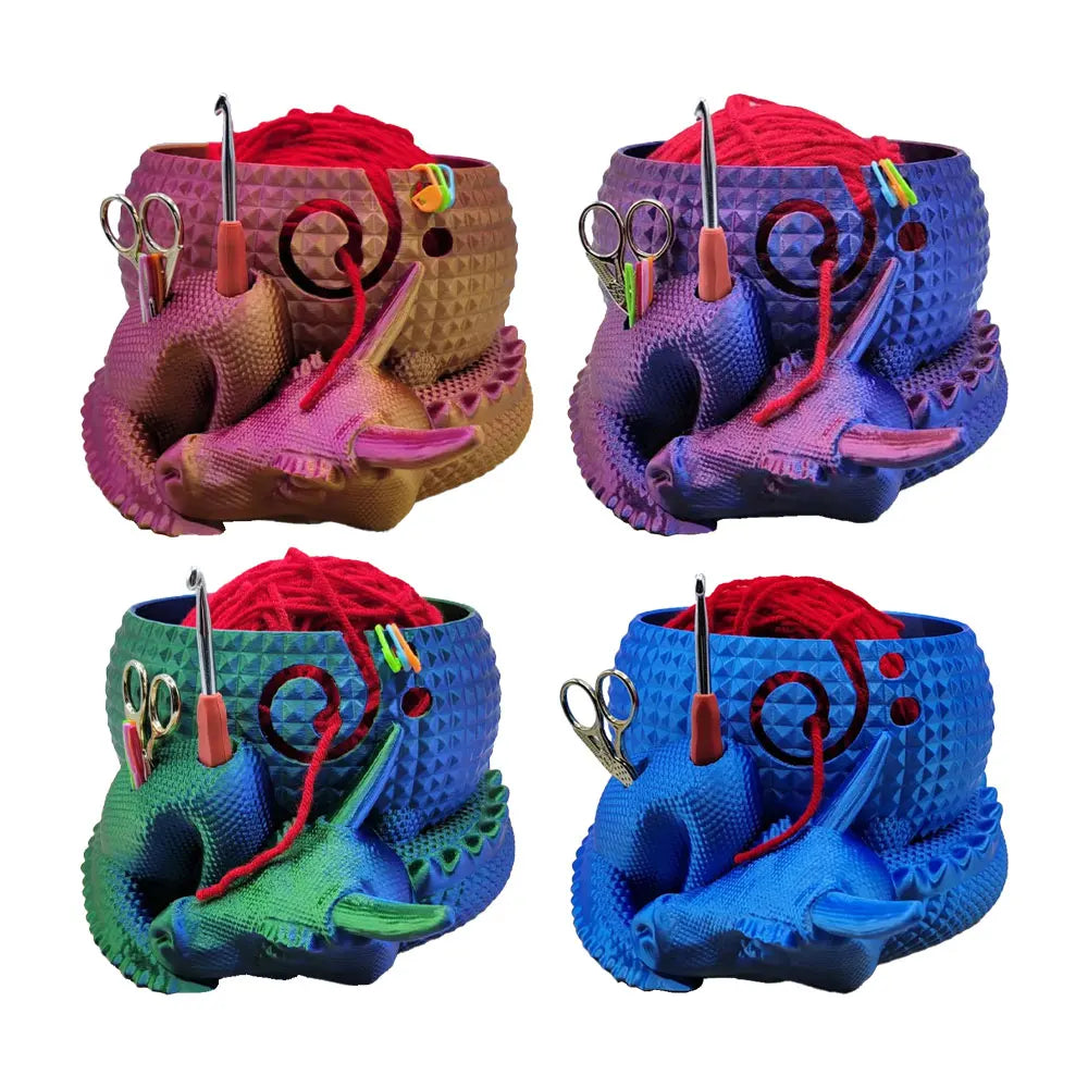 Crochet Bowl Knitting Yarn Storage Holder Dragon Egg Yarn Bowl Yarn Storage Organizer Crochet Yarn Holder Yarn Organizer
