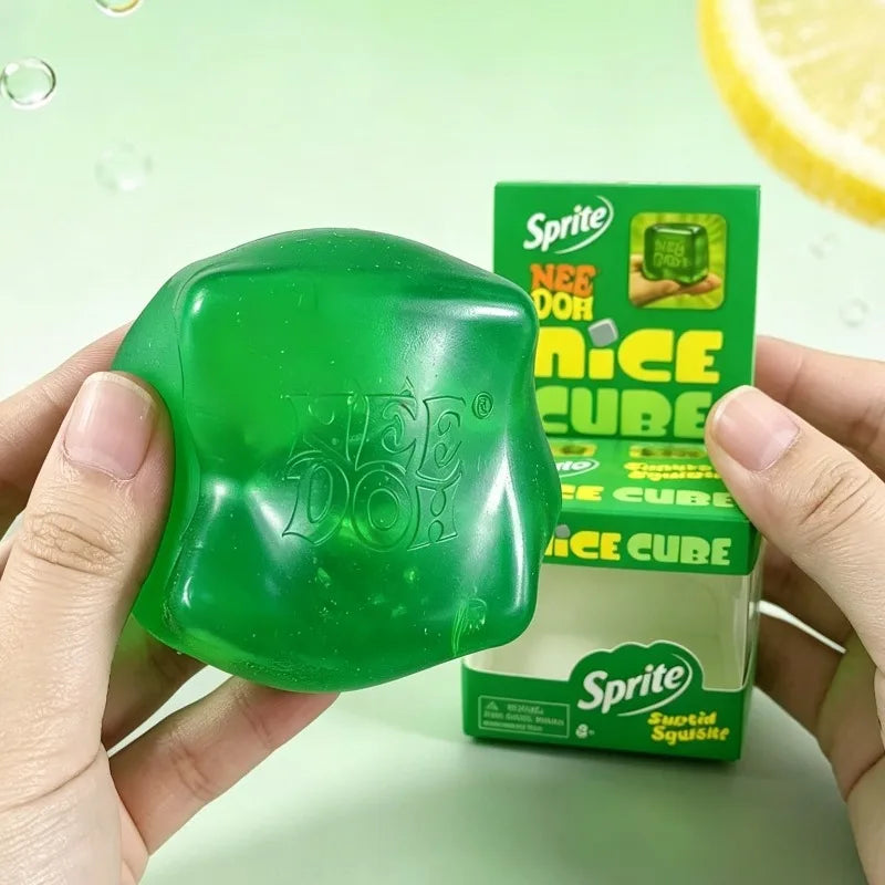 Needoh Nice Cube Dream Drop Jelly Cube Squish Toy Slow Rebound Desktop Ornament Non-toxic Antistress for Adults Kids Relax Gift