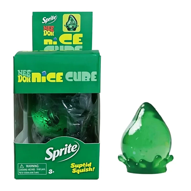 Needoh Nice Cube Dream Drop Jelly Cube Squish Toy Slow Rebound Desktop Ornament Non-toxic Antistress for Adults Kids Relax Gift