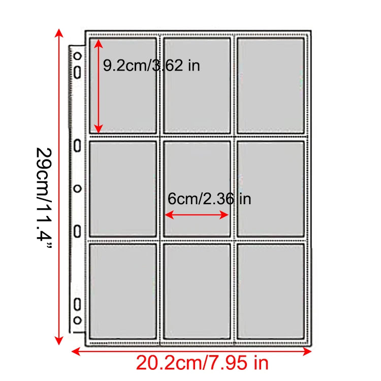 A4 Binder Photocards Holder Kpop Photo Card Page 2/3/4/9/10 Pocket Sleeves PVC Free Photo Album Refills 4x6 10x15 Pocket Sleeves