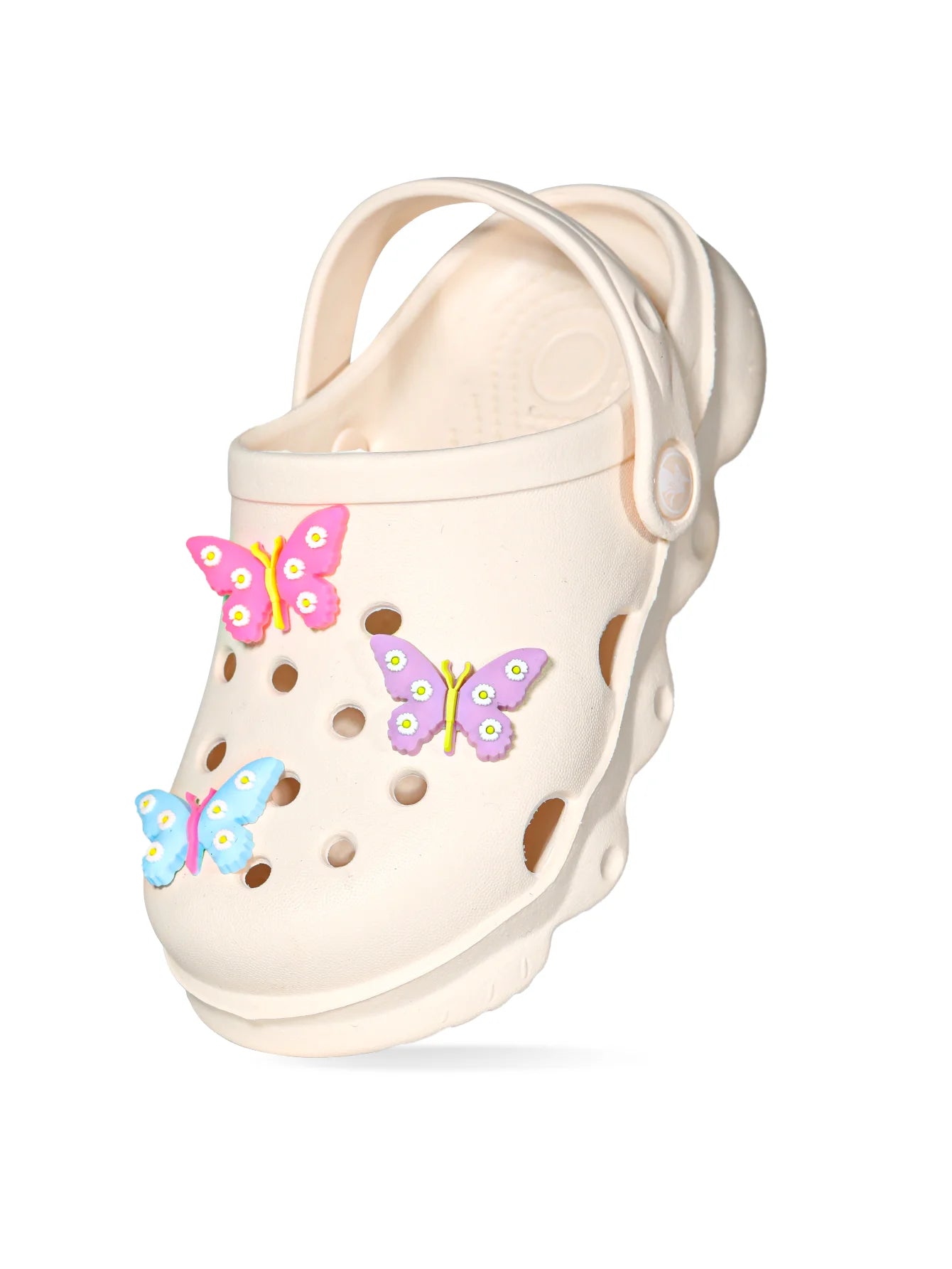 Comfortable and lightweight girls' clogs, can be worn in all seasons, exquisite butterfly shoes,summer hot beach shoes 1214