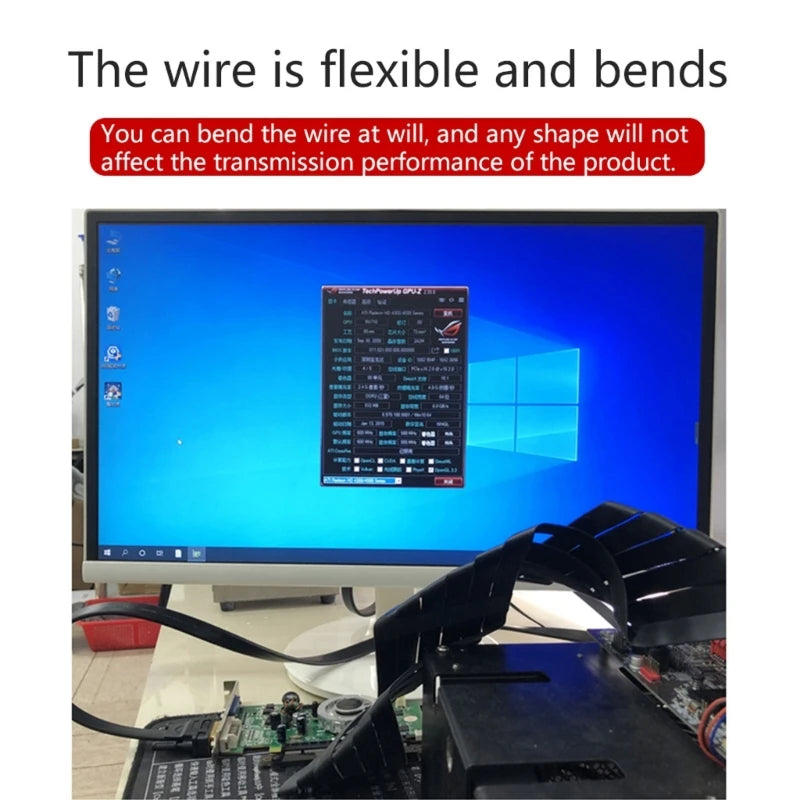 Riser Cable PCI For EXPRESS 16X Flexible Cable Card High Speed Extension Port Adapter Card PCIe 3.0 X16 Riser For GPU
