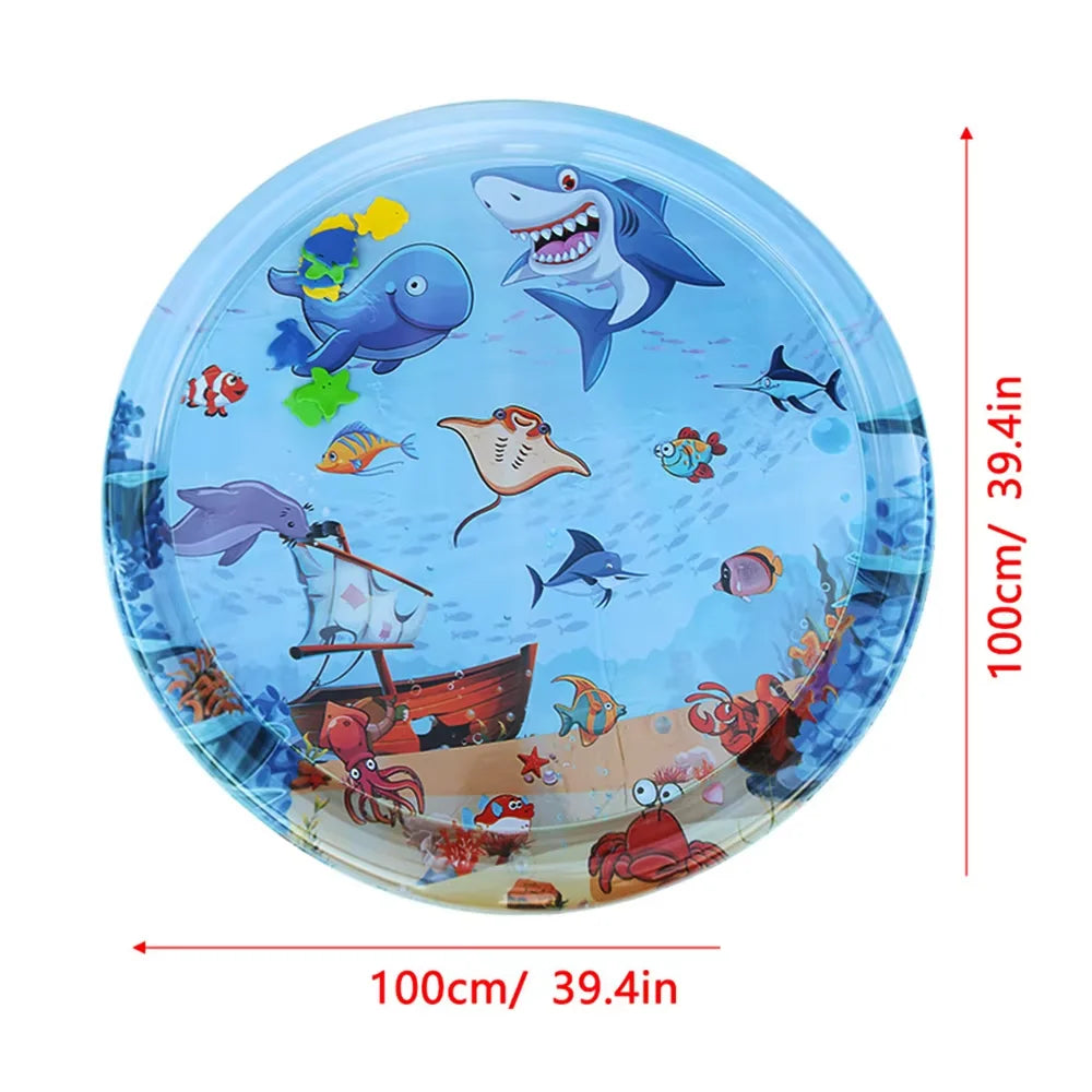 Baby Water Play Mat Inflatable Cushion PVC Infant Tummy Time Toddler Water Pad For Kids Early Education Developing Activity Toys
