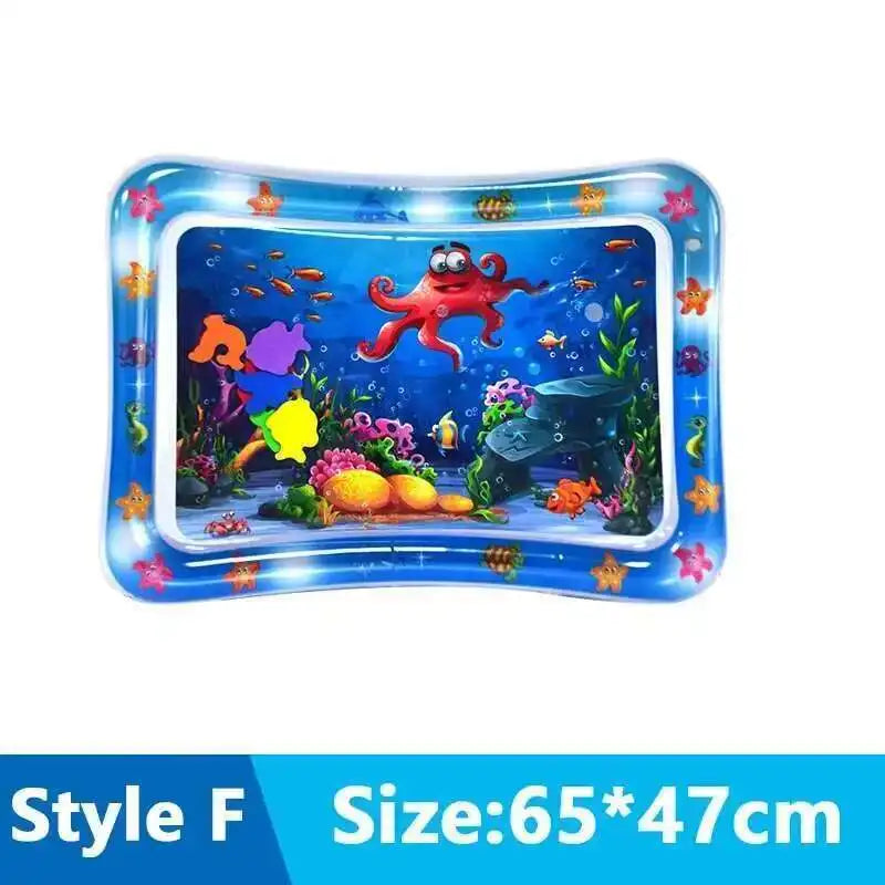 Cats Sensory Water Play Mat With Fish Thickened Inflatable Pet Water Bed Dog Play Sensory Toy Water For Pet Play Interactive Fun