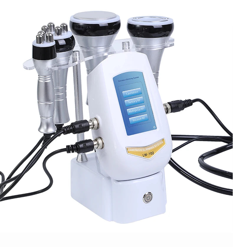 40K Cavitation Machine 4-1 Ultrasonic RF Body Shaping Lose Weight Multipolar Slimming Facial Skin Tightening Lifting Device