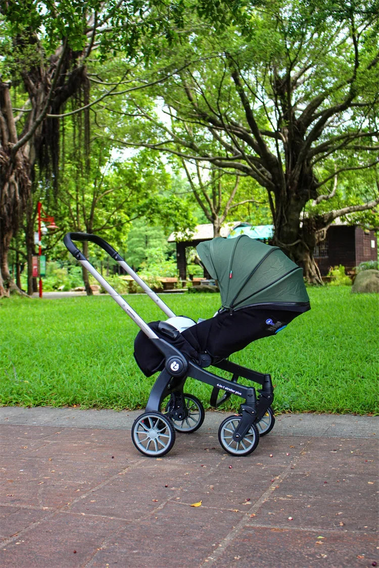 EU STOCK Foldable Lightweight baby stroller Multifunctional Four Wheels poussette bebe 3 en 1 Portable baby wagon