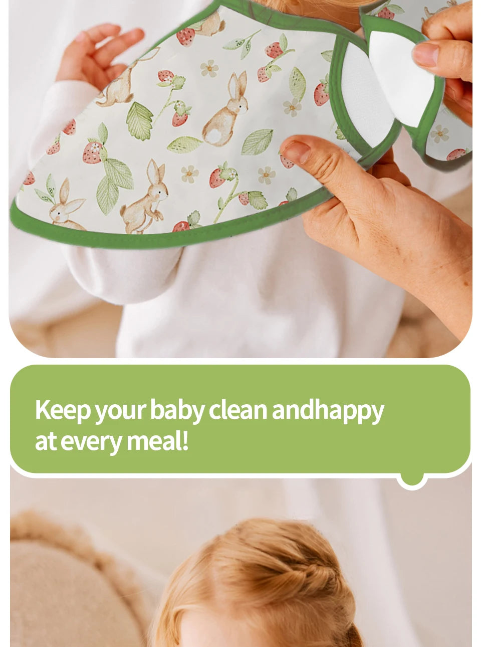 Kangobaby #My Soft Life# New Waterproof Baby Sleeveless Feeding Bib Fashion Full Body Cover