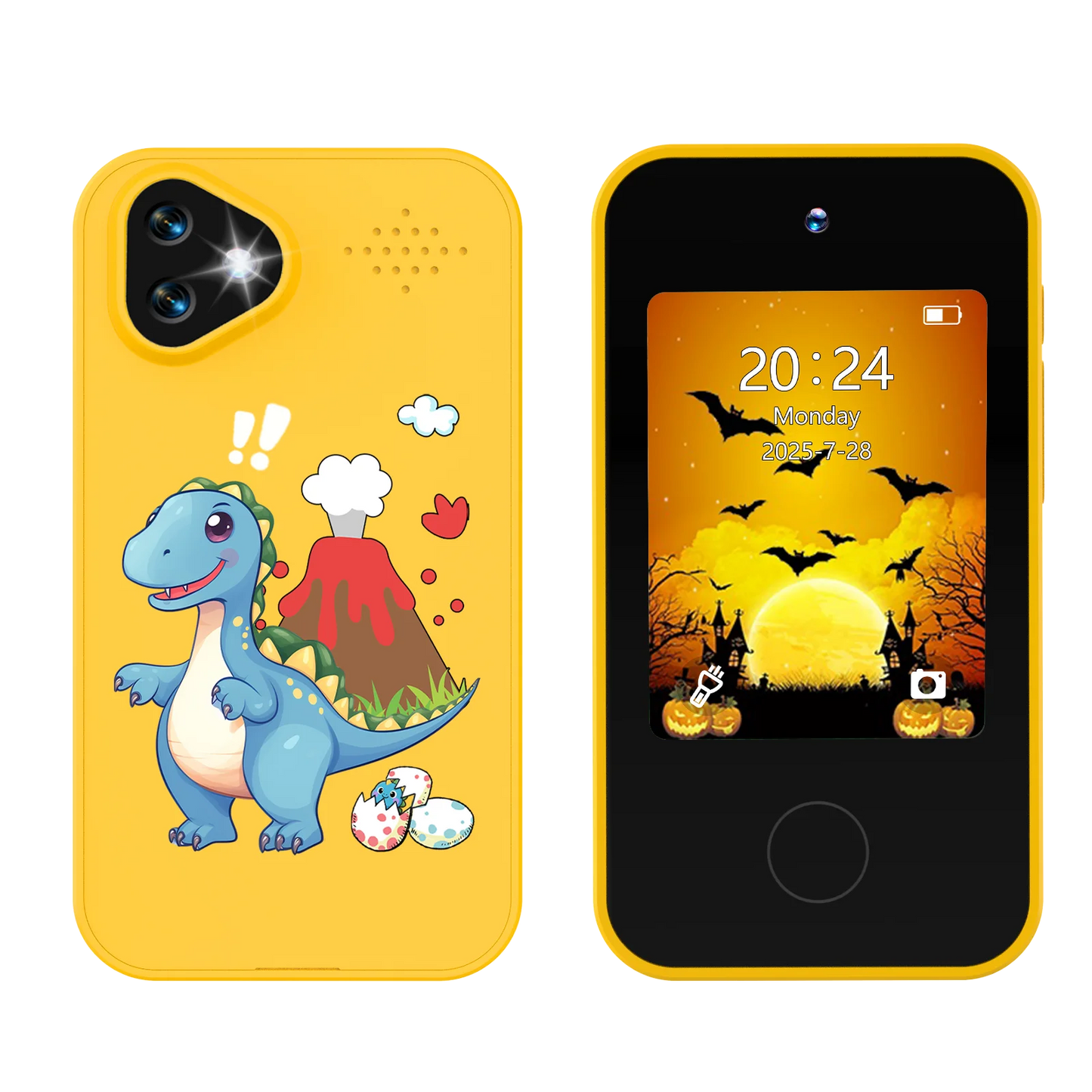 Kids Smart Phone Toy with Dual Camera Educational Games Music Player Safe Mode Best Birthday Gift HD 1080P Kids Camera Toys