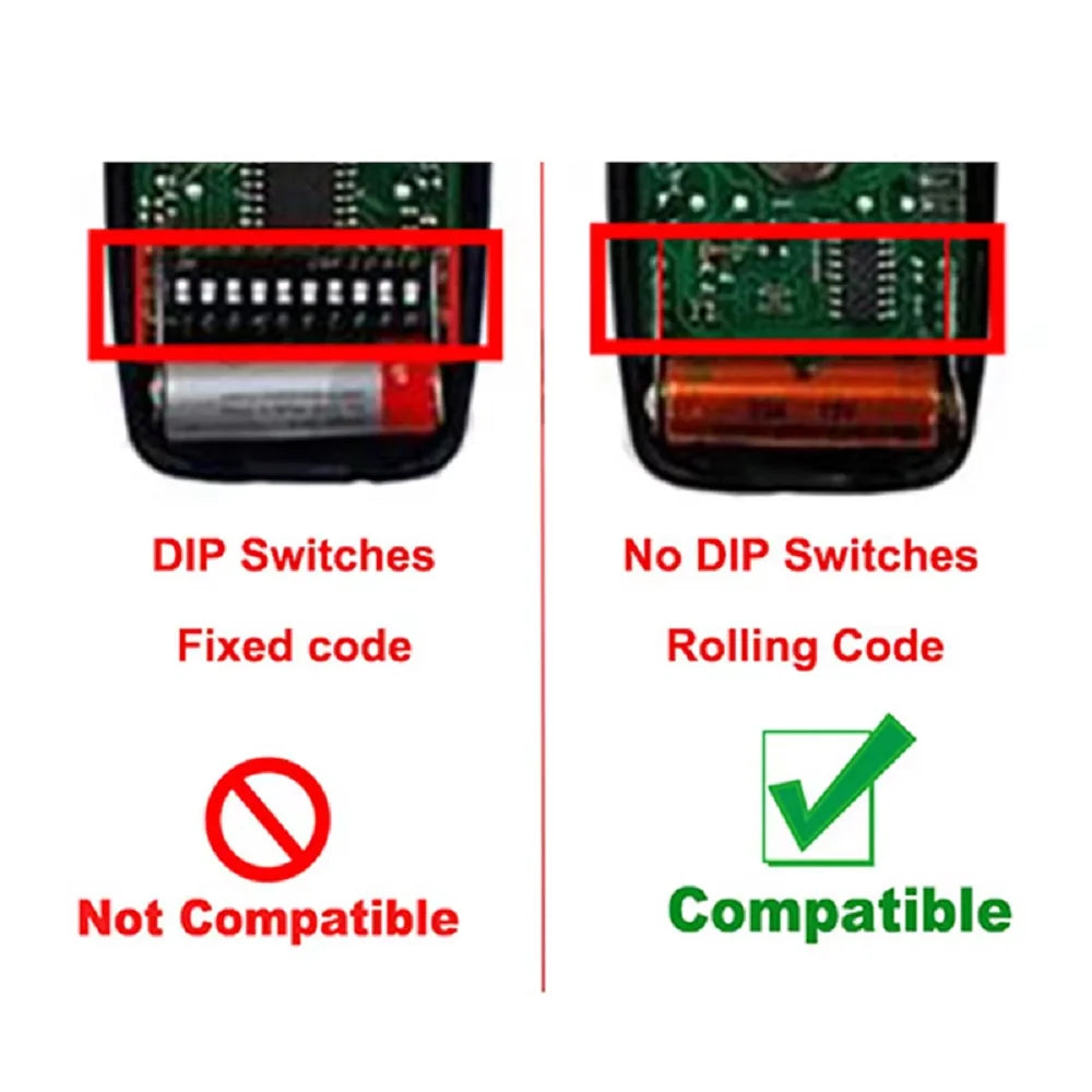 Flo2rs Flo4rs Garage Door Remote Control 433.92MHz Rolling Code FLORS FLO2RS FLO4RS