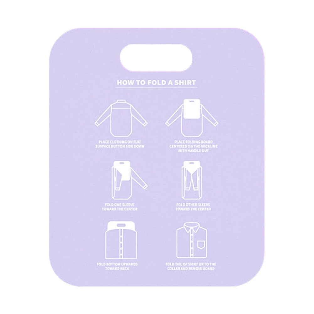 68cm/48cm Plastic Clothes Folding Board Durable Kids Laundry Folder Easy and Fast Shirt Folding Board Home Storage Tool for Kids