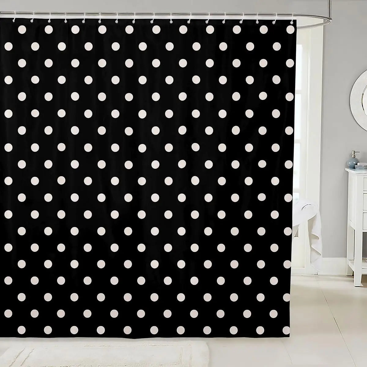 Checkered Grid Shower Curtains Buffalo Plaid Bathroom Curtain for Kids Women Men Black Brown Bathroom Accessories Geometric