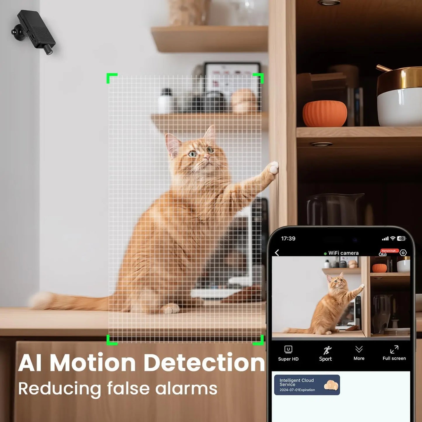 Tuya Mini wifi Pcb Camera Wide angle 2.1mm 3MP Indoor Onvif Built-in Audio TF Card Slot IPC  Smart Security TUYA APP Cam