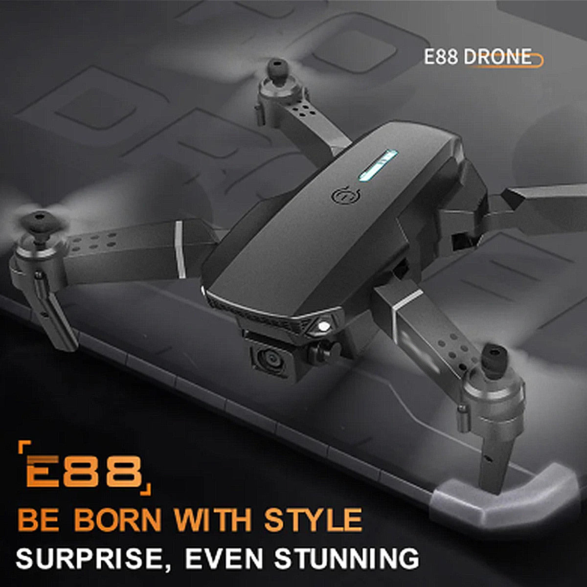 Professional Drone E88 4k wide-angle HD camera WiFi fpv height Hold Foldable RC quadrotor helicopter Camera-free children's toys