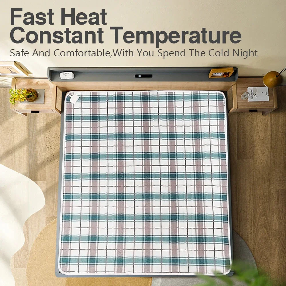 220V Electric Heating Blanket 70x150cm/120x150cm/150x180cm Thicker Heater Heated Blanket Winter Warm Thermostat Heated Pads