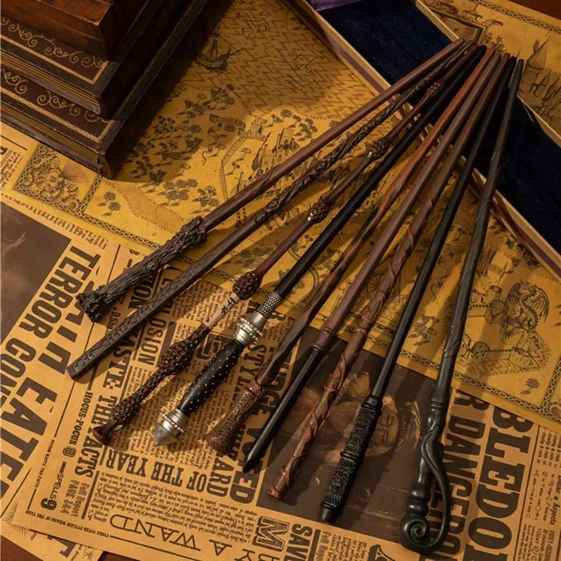 New Anime Cosplay Metal Core Magic Wand Harri Decoration Toy Accessories For Bacchetta Di Plastic Pottee Magic Stick