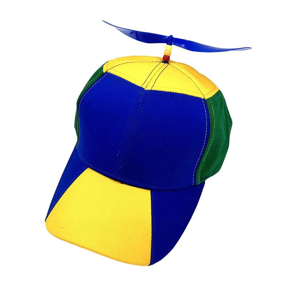 Rainbow Bamboo Dragonfly Baseball Cap Funny Helicopter Propeller Adventure Hat Firefly Cap Snapback Hat For Adult Kids Boy Girl