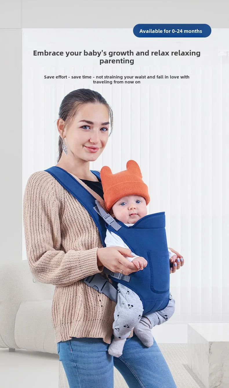 Baby Going Out Safety Carrier Sling Multifunctional Shoulder Baby Carrier Four Methods Front and Back Versatile for All Seasons
