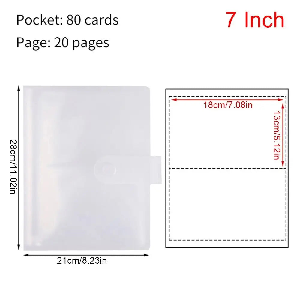 New Collect Book Photo Album 80/160 Slots PVC Picture Card Holder Transparent 3/4/5/6 Inch Photocard Holder Idol Star