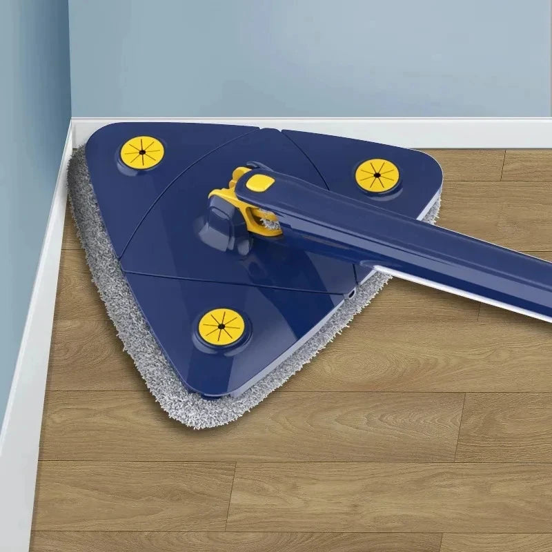 360 New Triangle Mop Rotatable Extendable Adjustable 110 Cm Cleaning Mop For Tub Tile Floor Wall Cleaning Mop Deep Cleaning Mop