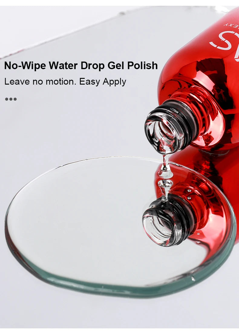 AS Water Drop Wave Gel Nail Gel Polish Clear Ripple Gel Nail Vernis Varnish Glue Phototherapy 15ml Glass Water Drop Glue