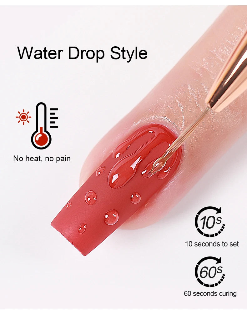 AS Water Drop Wave Gel Nail Gel Polish Clear Ripple Gel Nail Vernis Varnish Glue Phototherapy 15ml Glass Water Drop Glue