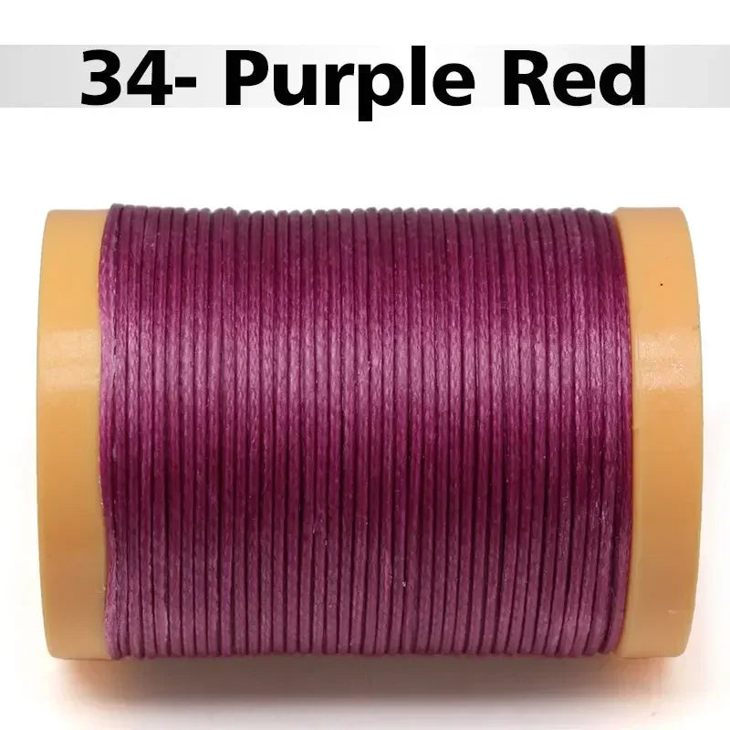 Handmade Flat Wax Thread for Leather Craft, Hand Stitching, DIY Wax Coated Strings, Repair Shoes, Sewing Tools, 0.8mm, 1.0mm