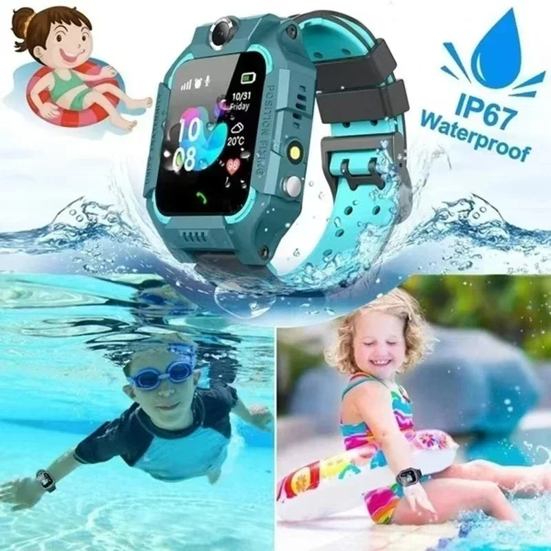 Lenovo 4G Kids Smart Watch 8K Camera SOS GPS Tracker Sim Card Call Waterproof Child Watch for Boys Girls Birthday Gift Android