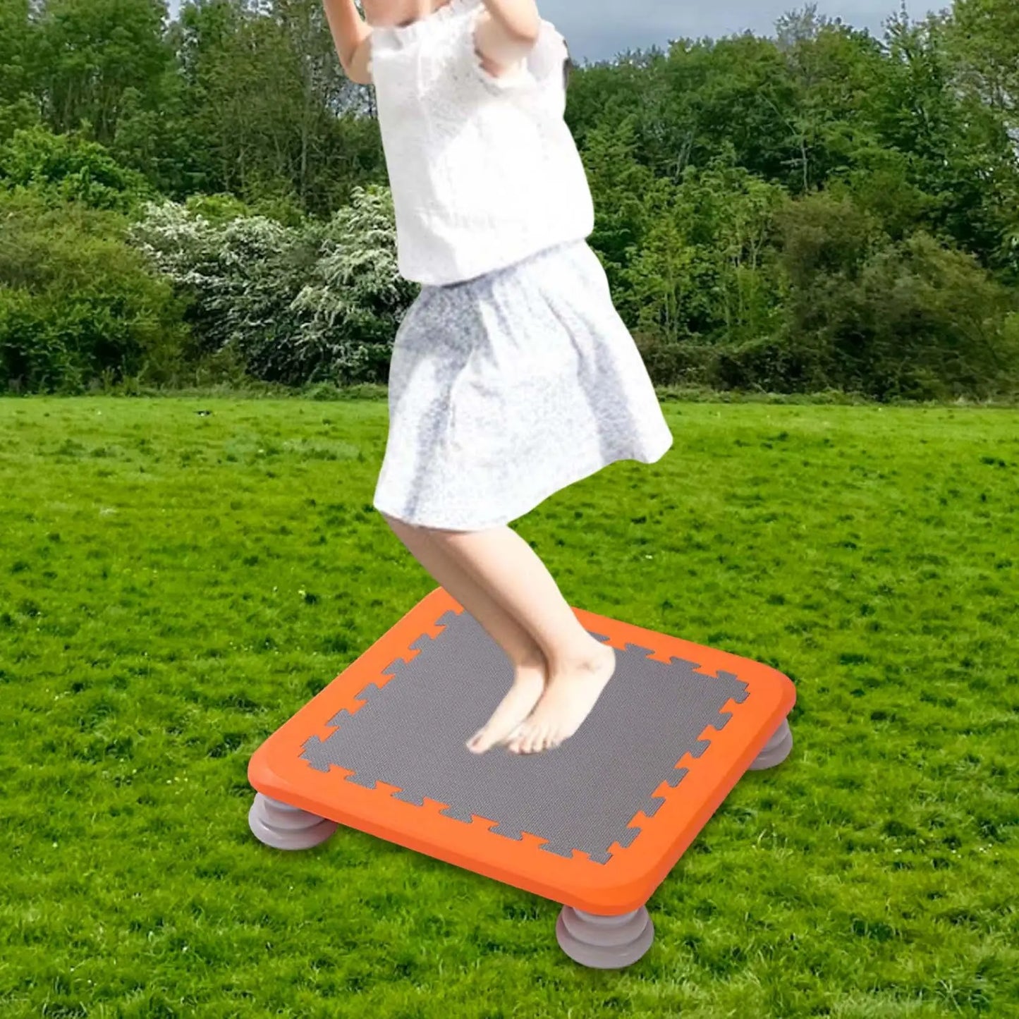 Portable Kids Trampoline Jump Fitness Toy Workout Small Rebounder Trampolines for Boys Girls Nursery Outdoor Kindergarten Indoor