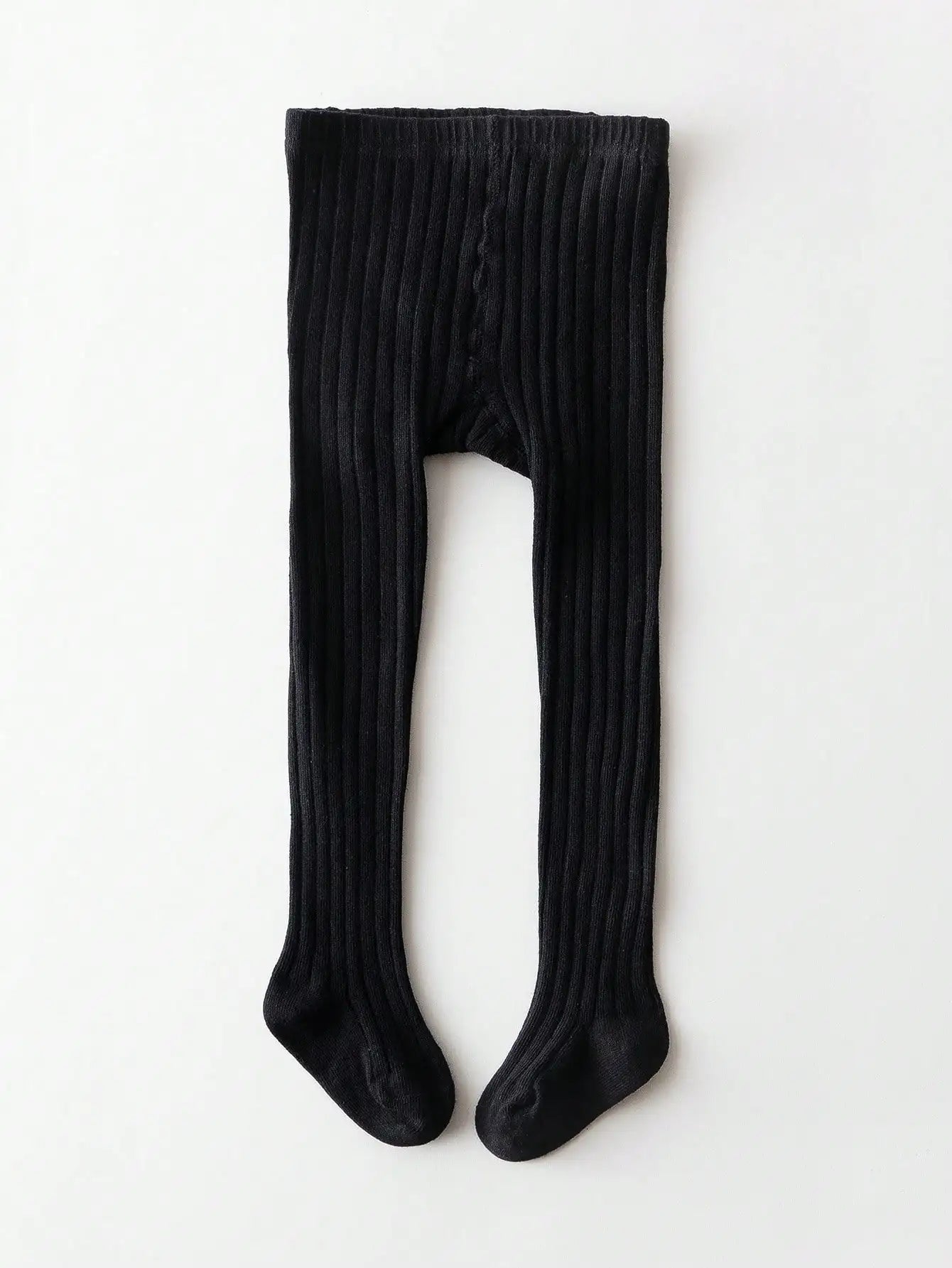 1-Pack of Simple Basic Vertical Striped Leggings for Baby Girls, Suitable for Girls' Daily Life