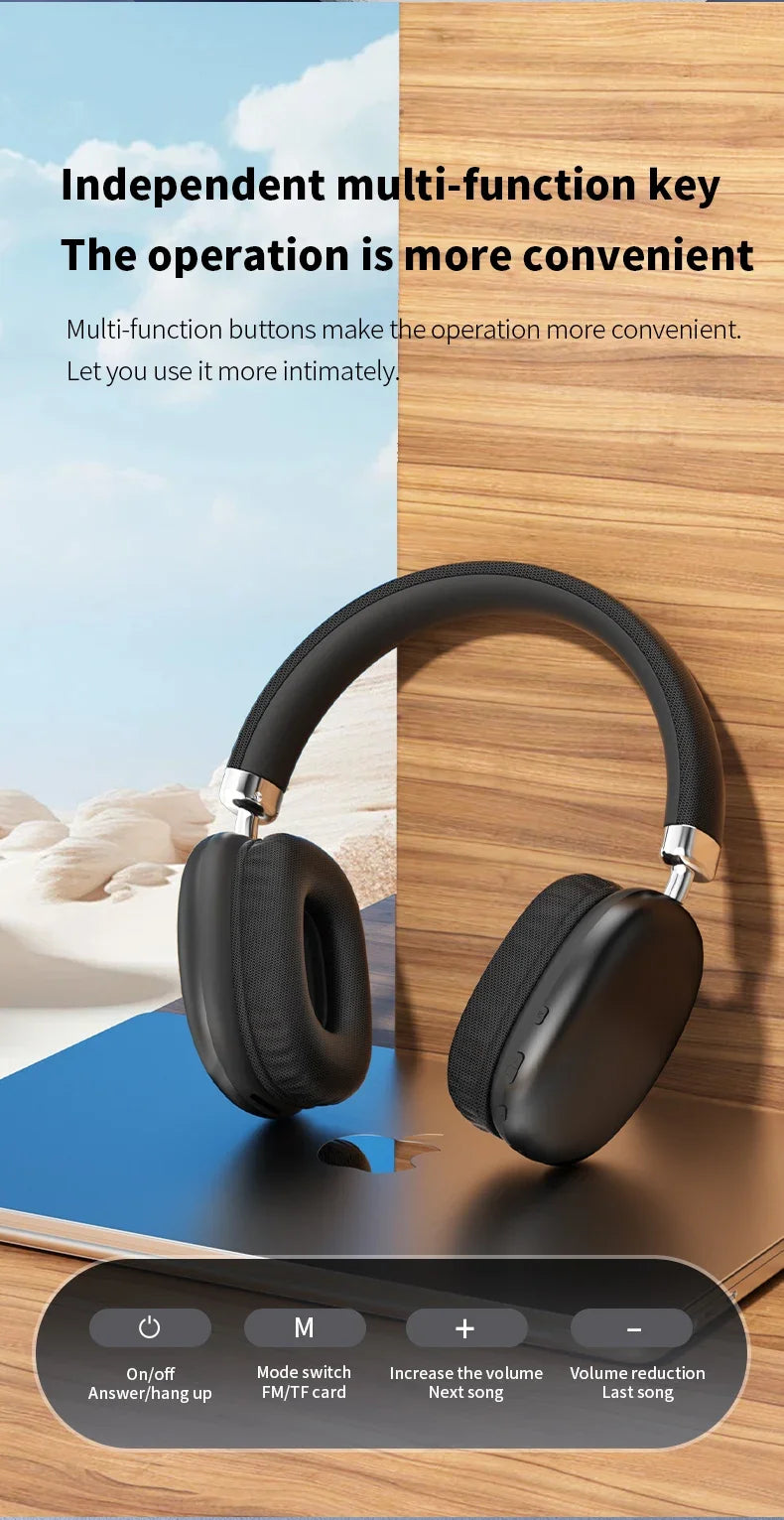 2025 NEW Air Max Bluetooth Headphones Earphone Wireless Headsets Stereo Surround Gaming Earbuds For Iphone Xiaomi Samsung Phone