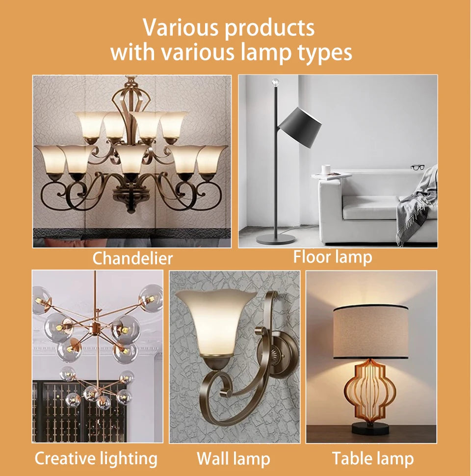 1-10pcs E27 E14 Retro Edison LED Filament Bulb AC 220V Spiral Light C35 G45 A60 ST64 G80 G95 G125 Glass Bulb Retro Candle Lamp