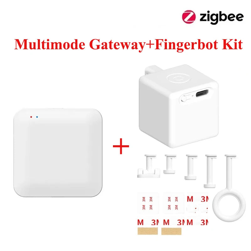 Tuya Zigbee Smart Touch Fingerbot Plus Type-C Rechargeable Robot Button Pusher Arm Switch Works With Alexa Google Home Alice
