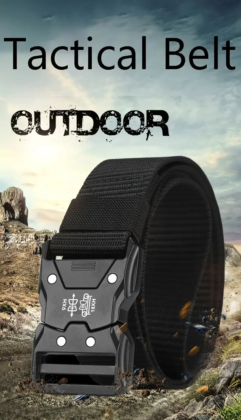 2PC Tactical Waist Belt - Durable Automatic Buckle, Perfect for Outdoor Adventures, Unisex Accessories for Men and Women