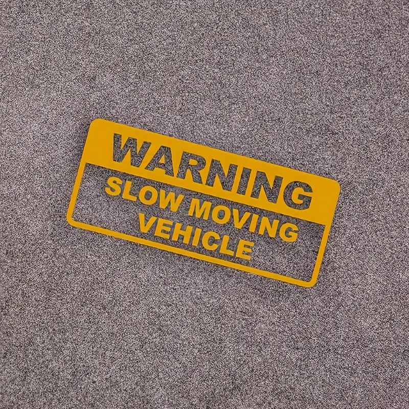 Warning slow driving car sticker PVC cool car sticker exterior decoration accessories warning car decal modeling