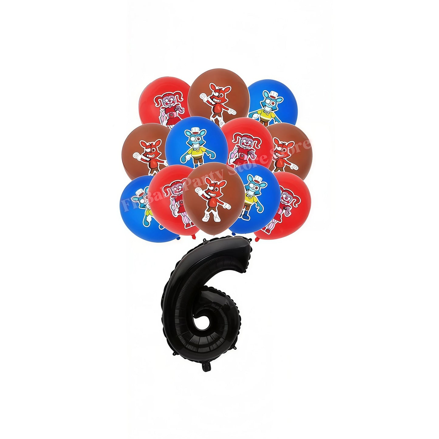 Five Nights Bear Birthday Party Decorations Plate Cup Backdrop Freddyed Balloon for Kids Party Favors FNAFs Event Supplies Gifts