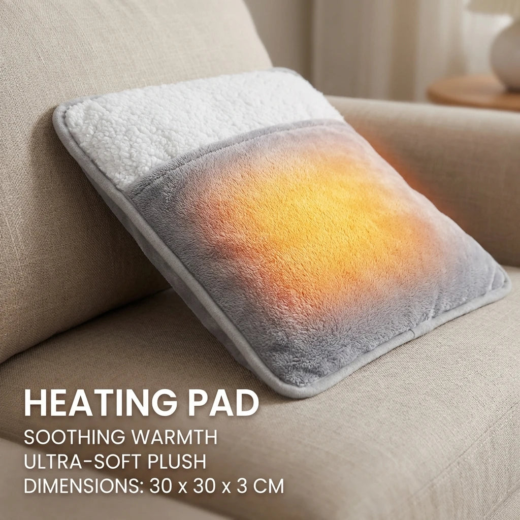 Winter Electric Foot Heating Pad Soft Plush USB Charging Washable Foot Warmer Household Mat for Improved Sleeping