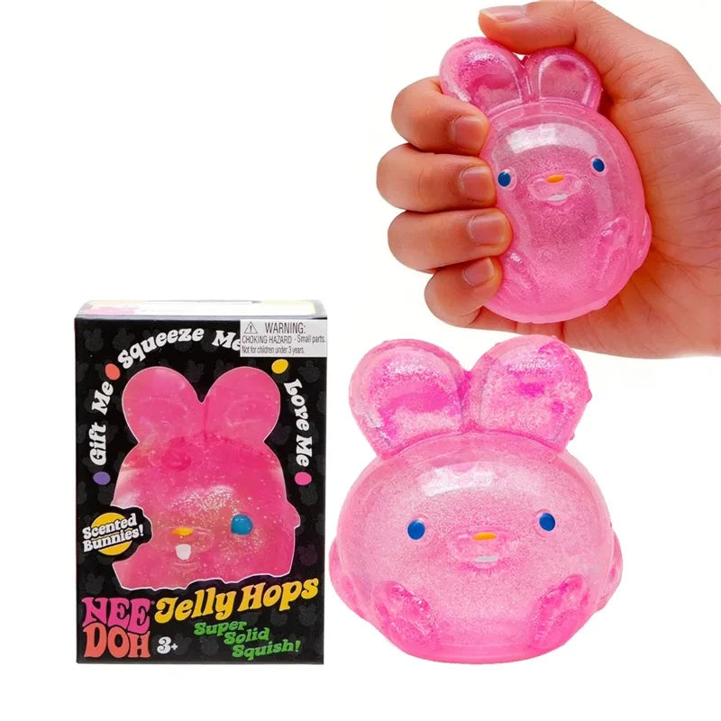 Needoh Sensory Jellyfish Gummy Bear Toy Soft Nice Cube Anti-Stress Stress Relief Pressure Souvenir Sensory Non-toxic Fidget Toy