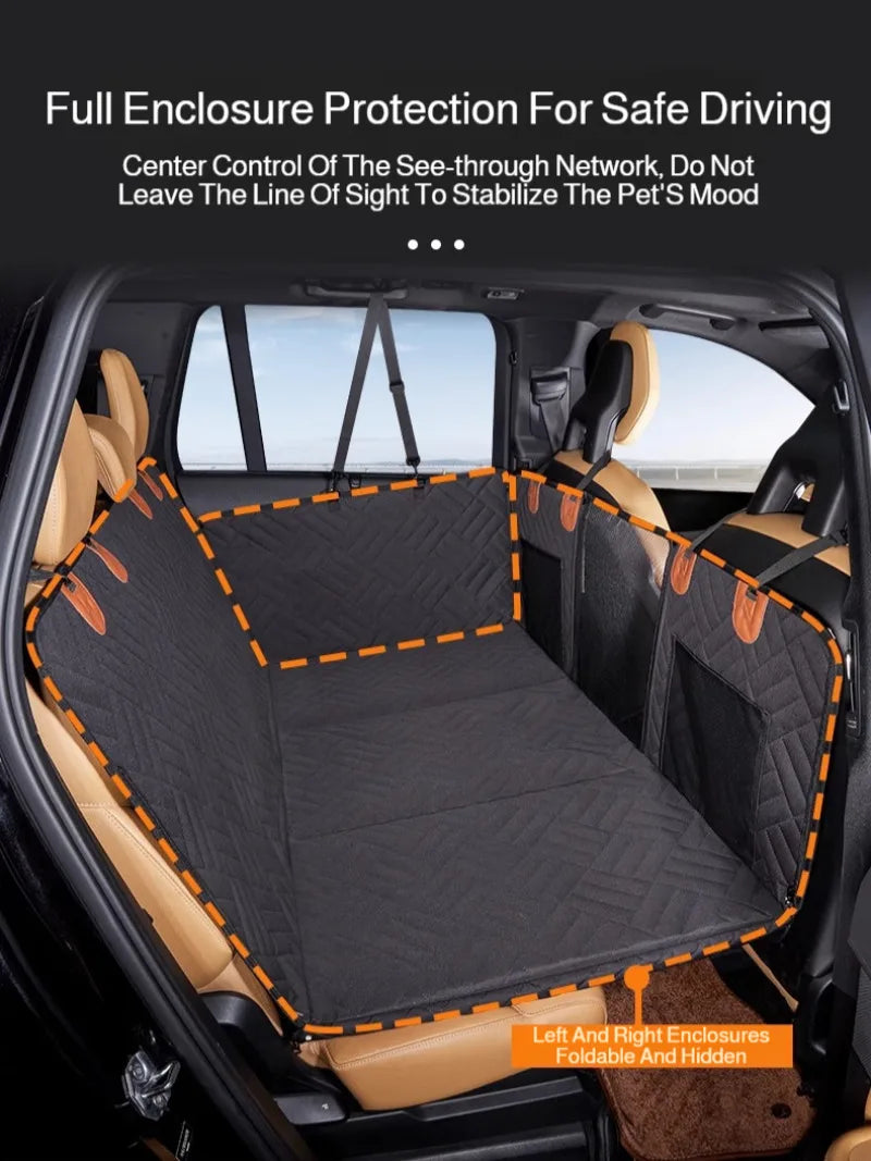 Winter Removable Car Seat Cover Back Seat Extension Dog Pad Waterproof Scratch Proof Nonslip Hammock Rear Seat Cushion for Pet