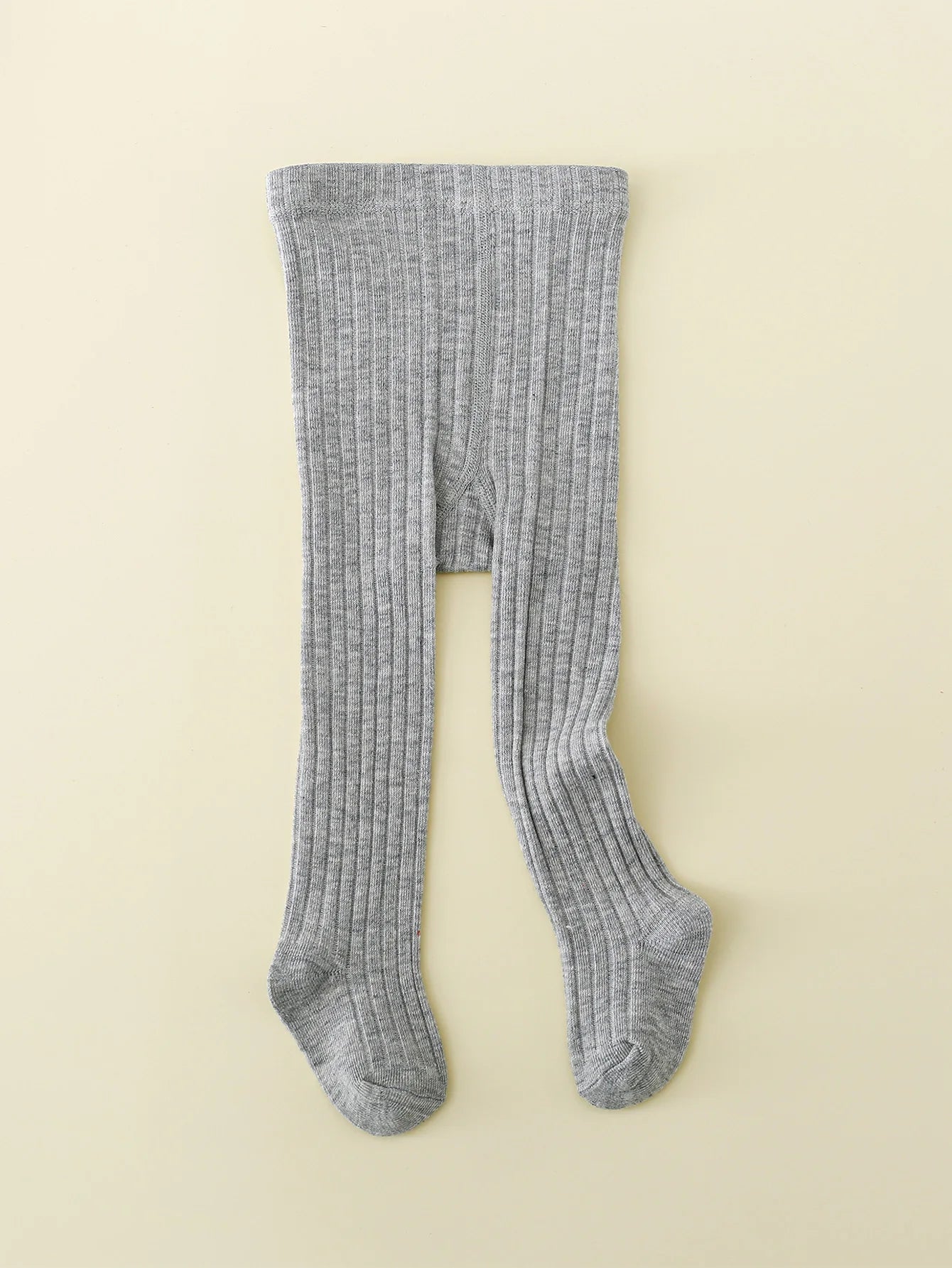 1-Pack of Simple Basic Vertical Striped Leggings for Baby Girls, Suitable for Girls' Daily Life
