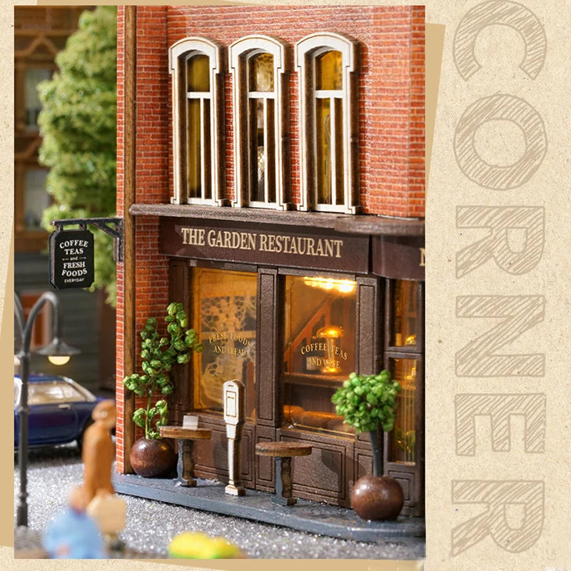 DIY Wooden Doll Houses Mini Assembly Handmade Small House Creative Scene Decoration DollHouse For Toys Birthday Gifts