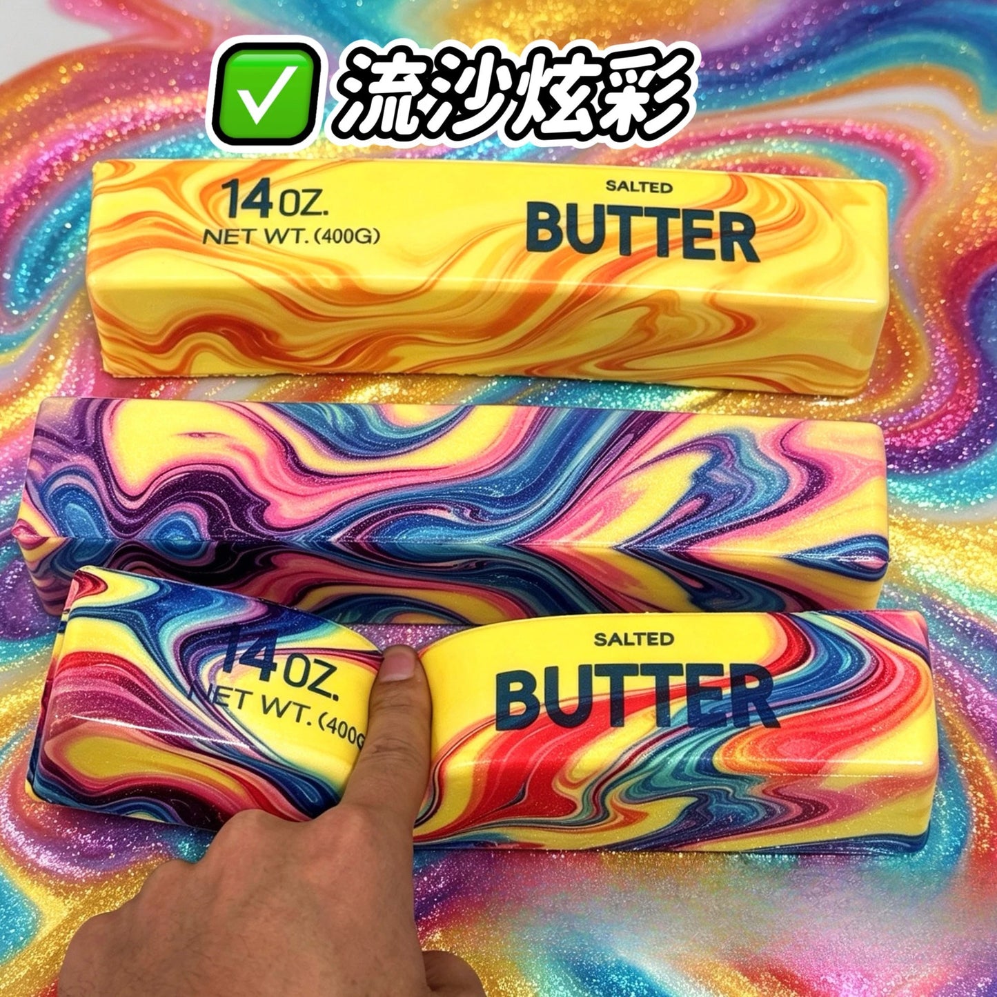 23cm Squishy Super Big Butter Stick Slow Rising Fidget Toy Giant Butters Sticks Moist Squeeze Toy for Adults Kids Autism Gifts