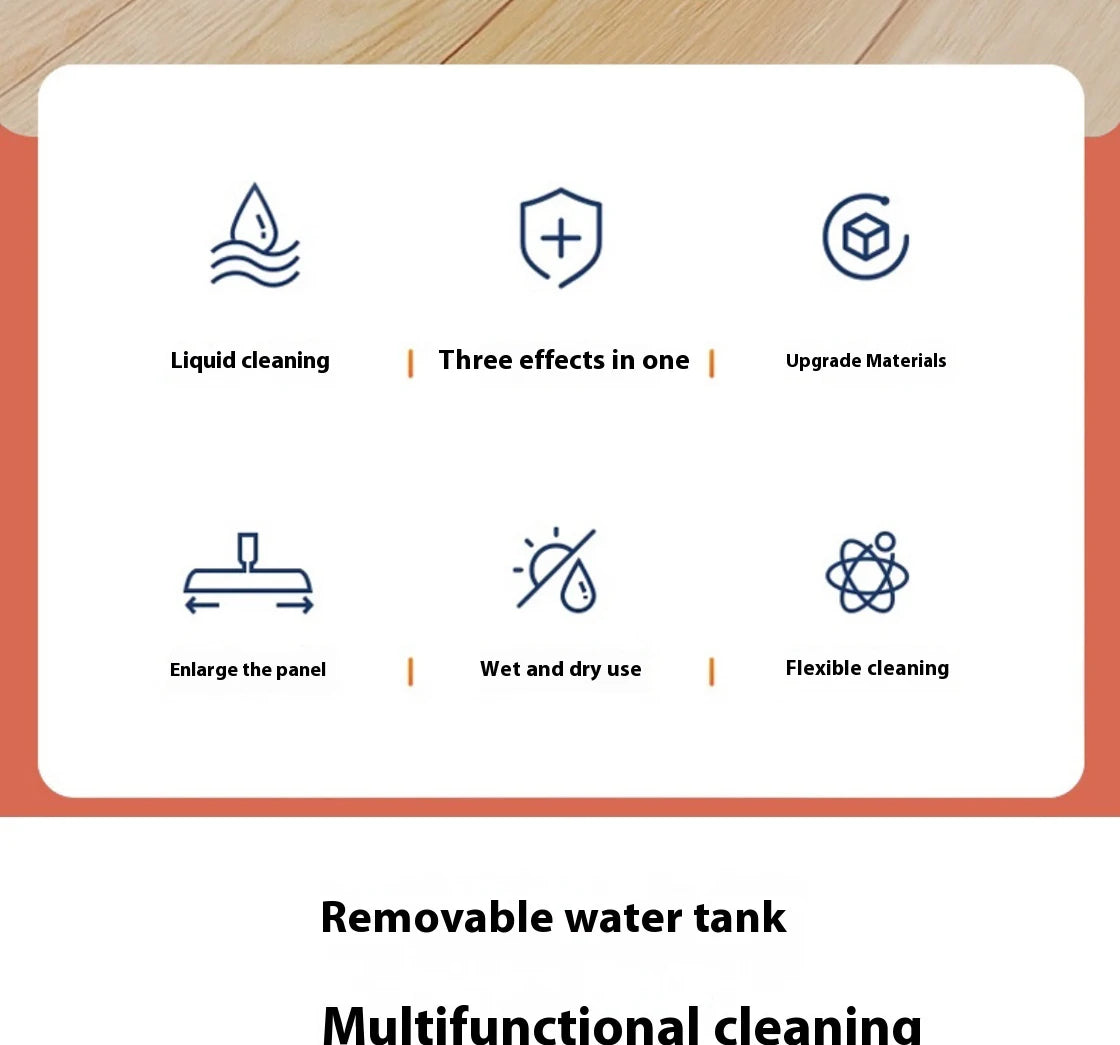 New Large Household Spray Mop With Replaceable Microfiber Pad For Wet And Dry Cleaning Microfiber Pads Rotating Spray Mop Broom