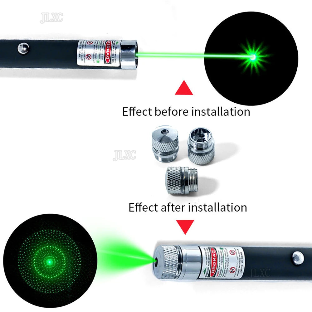 (Do not provide batteries) Green Red Laser Pointer Teaching Tool Pet Automatic Cat Toys Laser Focus Lazer Pen Combination