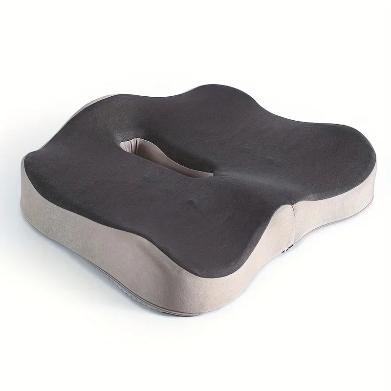 Ergonomic Memory Foam Seat Cushion for Office Chairs & Cars - Posture Support, Butt Pain Relief, Easyclean Material