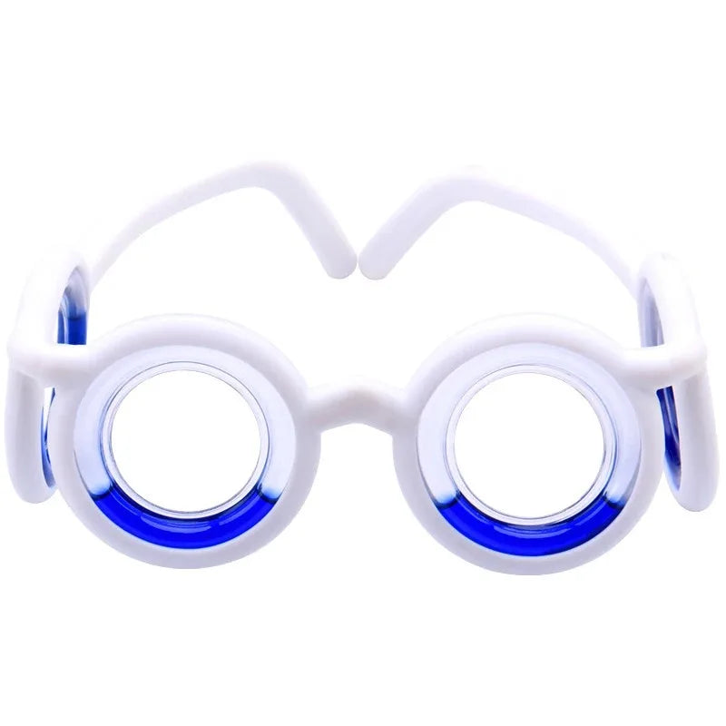 Anti Vertigo Glasses Motion Sickness Glasses,Relieve Carsickness Seasickness Glasses,No Lens Liquid Glasses for Adults or Kids