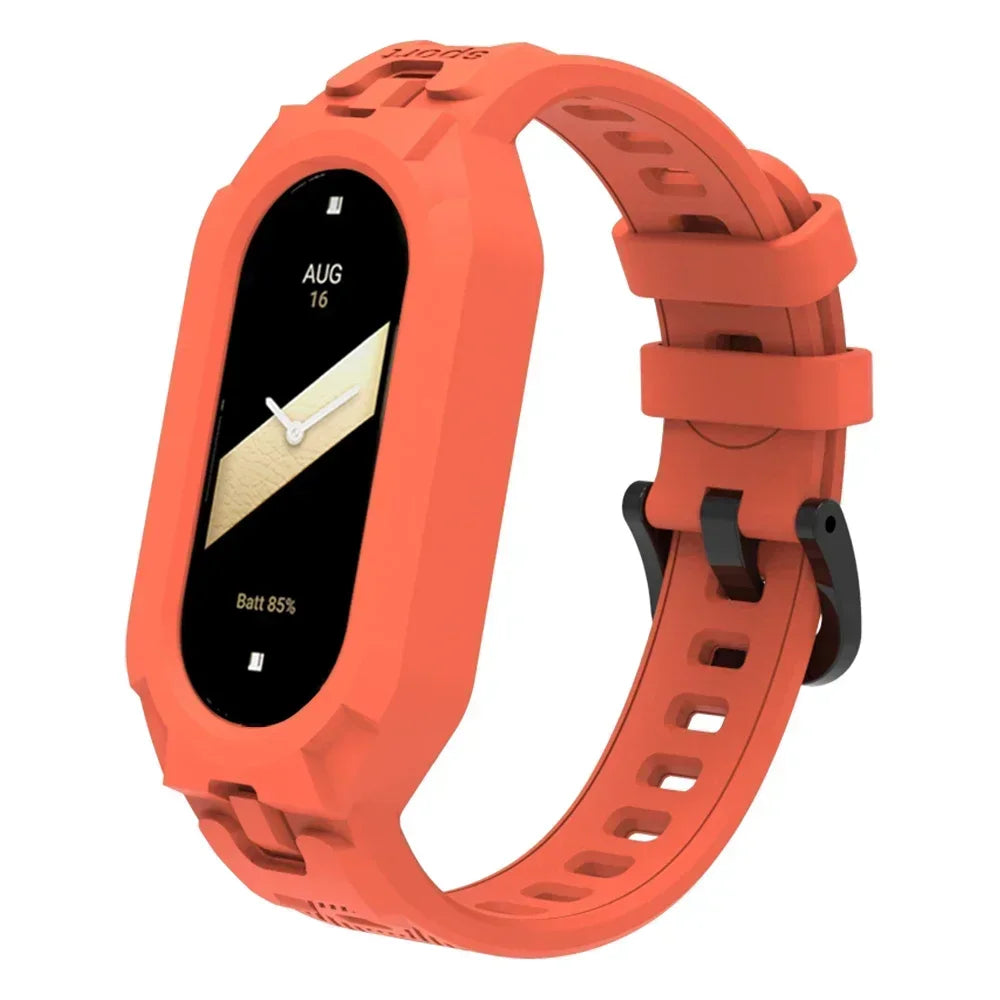 Silicone Sport Strap For Xiaomi Mi Band 9 8 7 6 5 Replacement Soft TPU Case Smartwatch Wristband For Xiaomi Mi Band 9 Bracelets