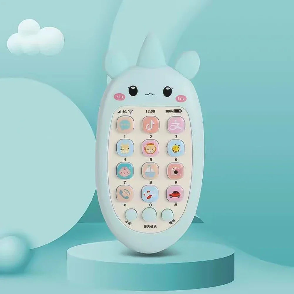 Baby Phone Toys Bilingual Telephone Teether Music Voice Toy Early Educational Learning Machine Electronic Children Gift Baby Toy