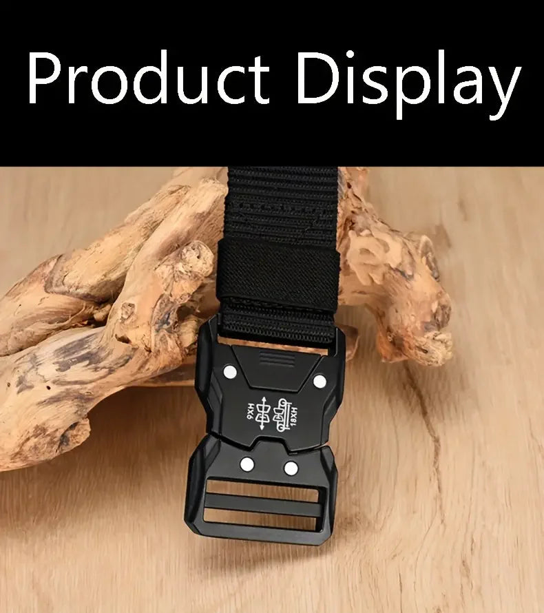 2PC Tactical Waist Belt - Durable Automatic Buckle, Perfect for Outdoor Adventures, Unisex Accessories for Men and Women